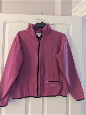 Cuffy's Rose-Mauve Zip-Up Sweatshirt